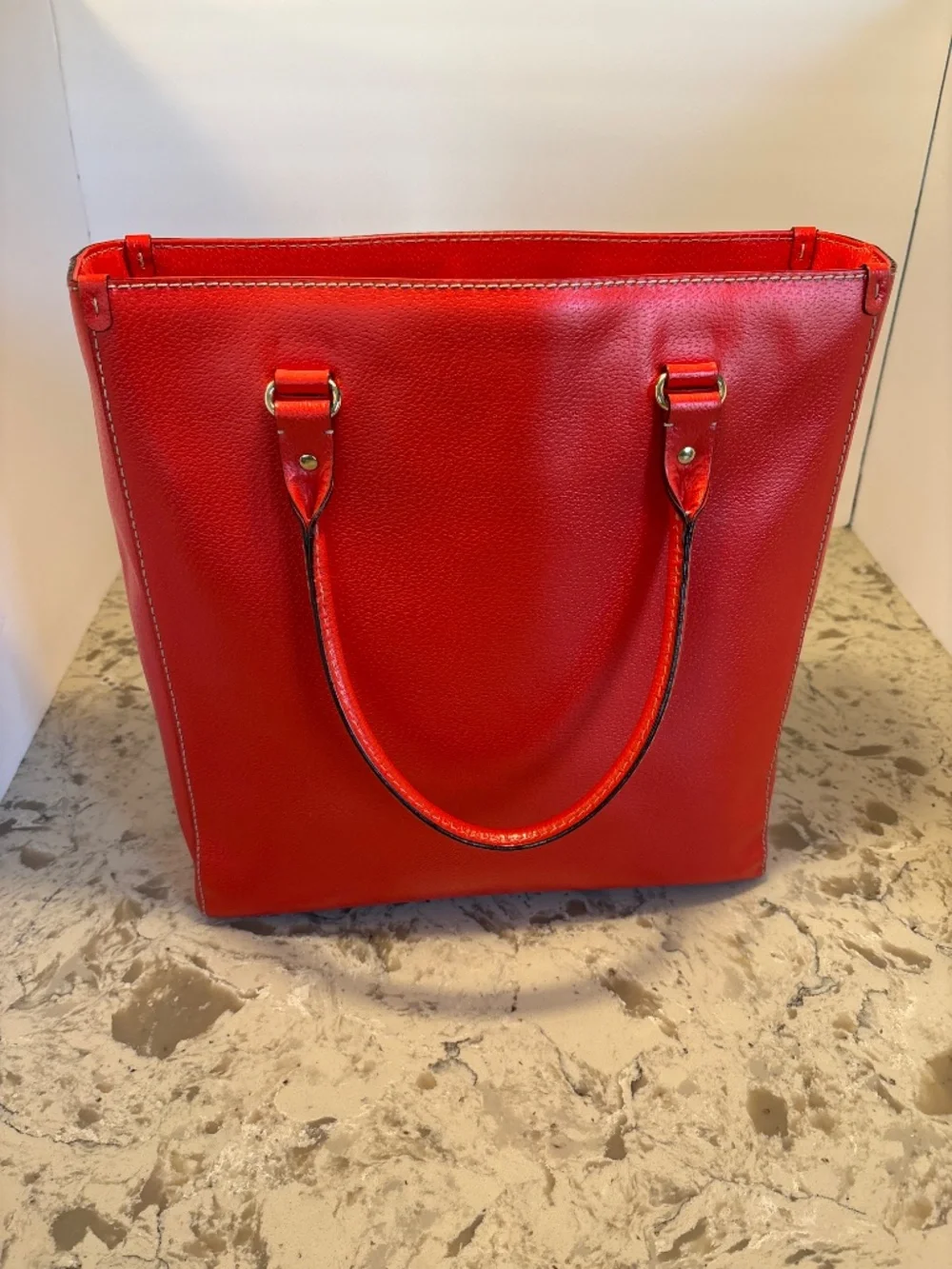 Kate Spade NY Wellesley Quintessa Red Structured Tote Handbag